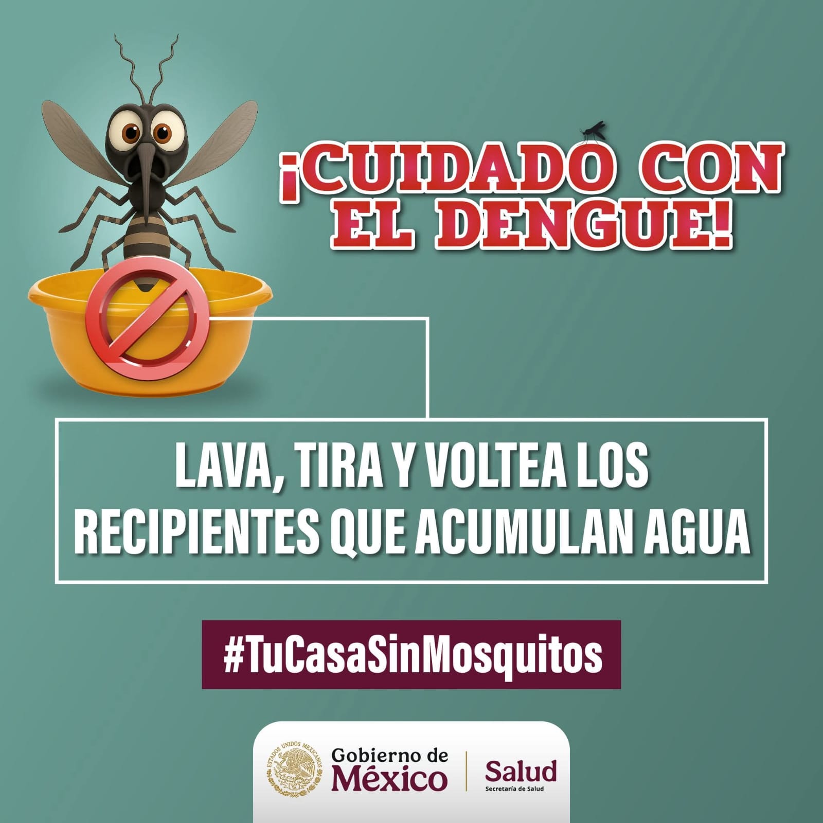 Cartel de prevención del dengue