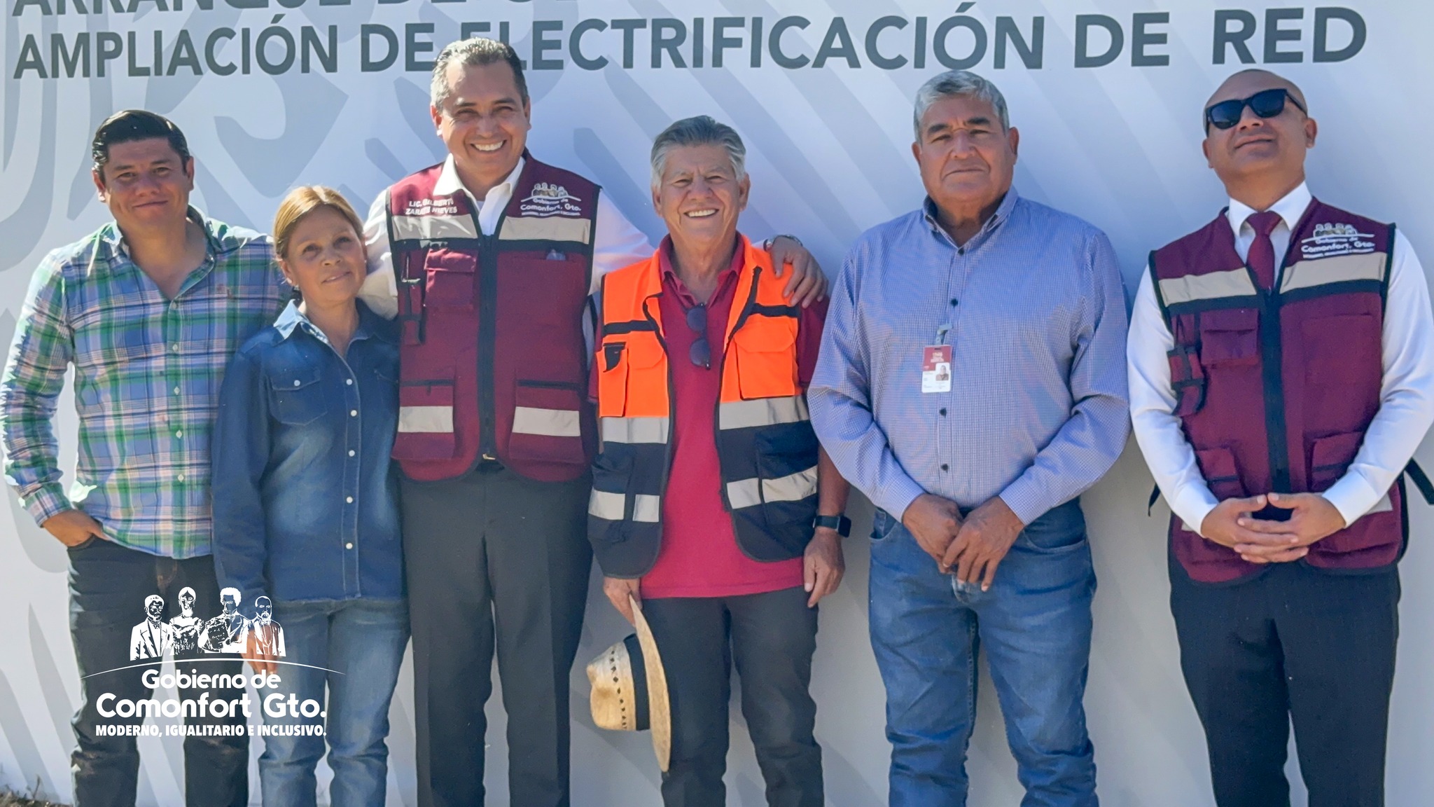 Presidente Gilberto Zárate Nieves dando un mensaje en la Explanada de Guadalupe